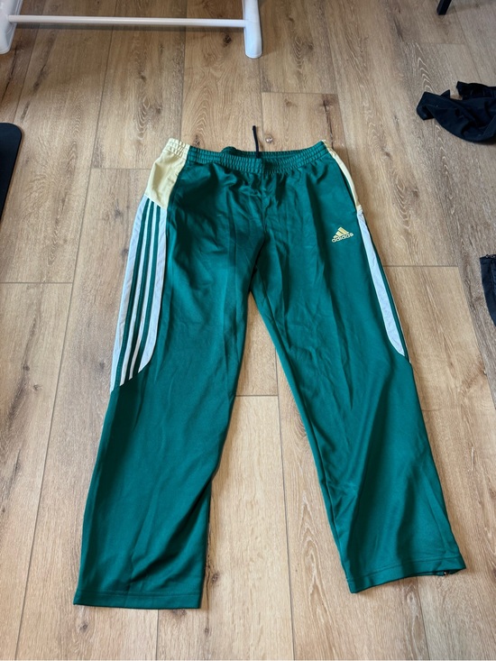 adidas Other - MENS ADIDAS PANTS SIZE XL GREEN GOLD WHITE CLIMACOOL